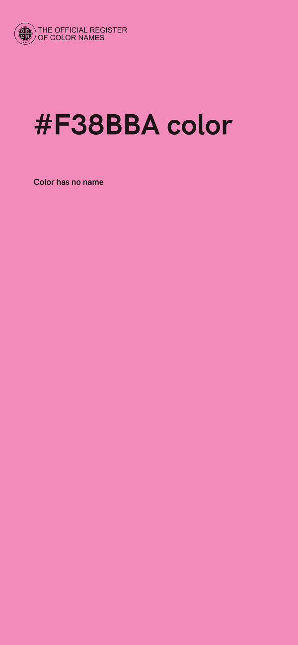 #F38BBA color image