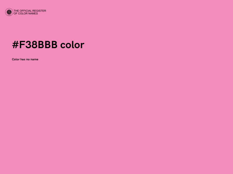 #F38BBB color image