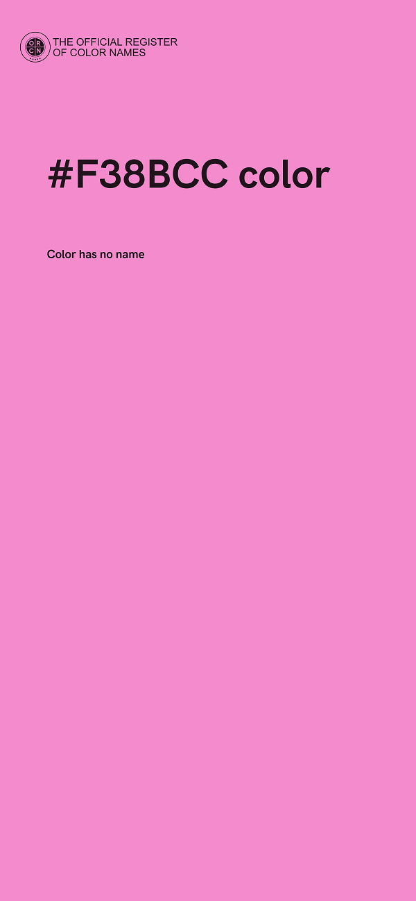 #F38BCC color image