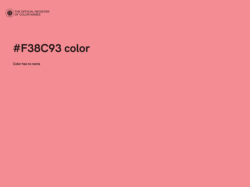 #F38C93 color image