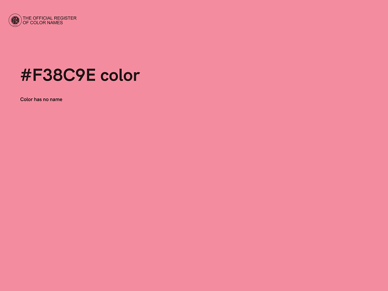 #F38C9E color image