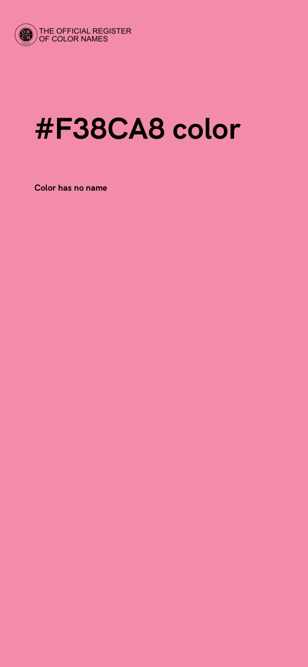 #F38CA8 color image