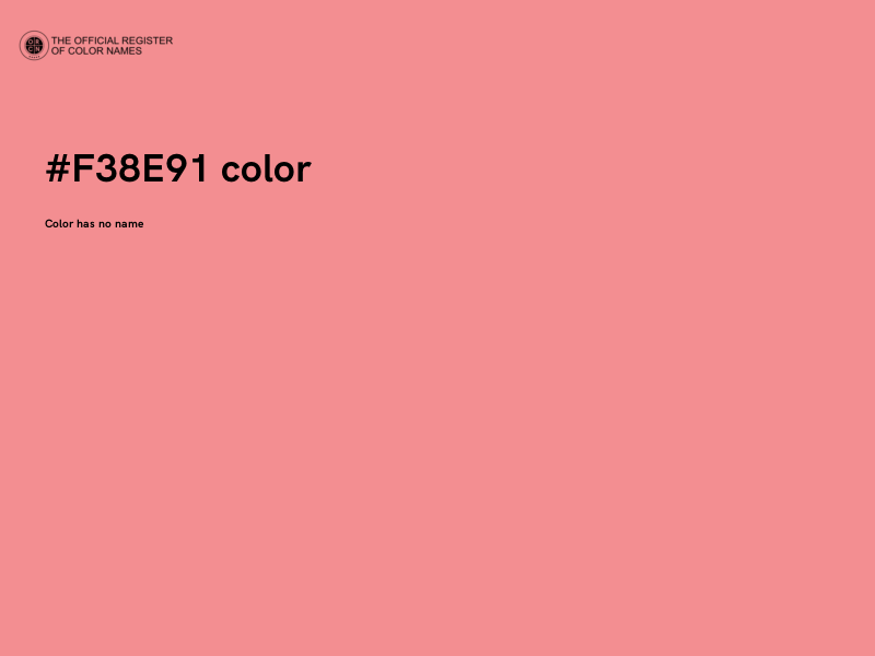 #F38E91 color image