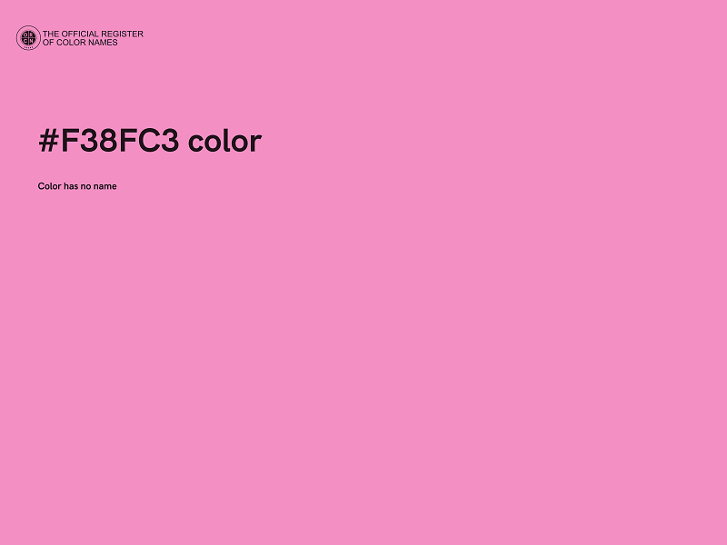 #F38FC3 color image