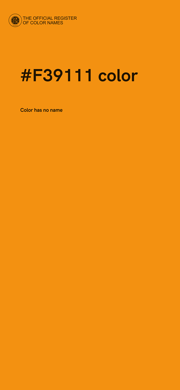 #F39111 color image
