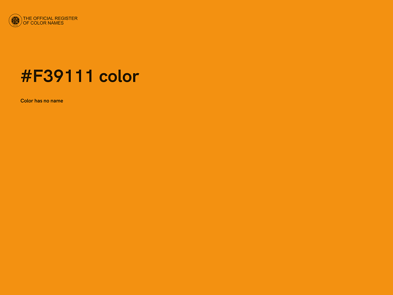 #F39111 color image