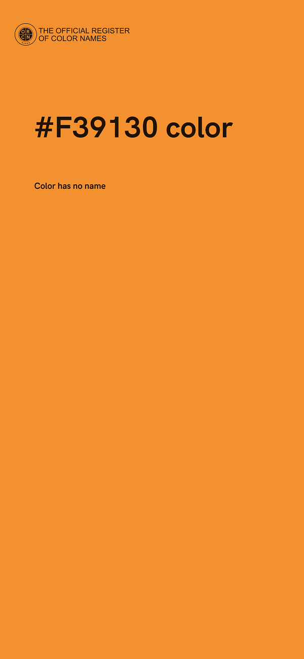 #F39130 color image