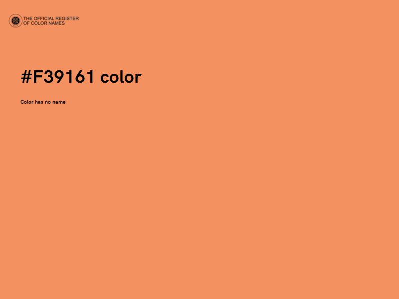 #F39161 color image