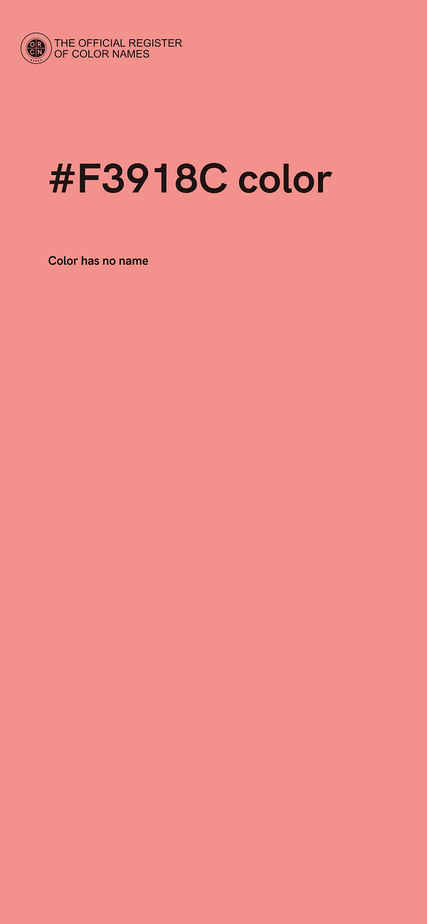 #F3918C color image