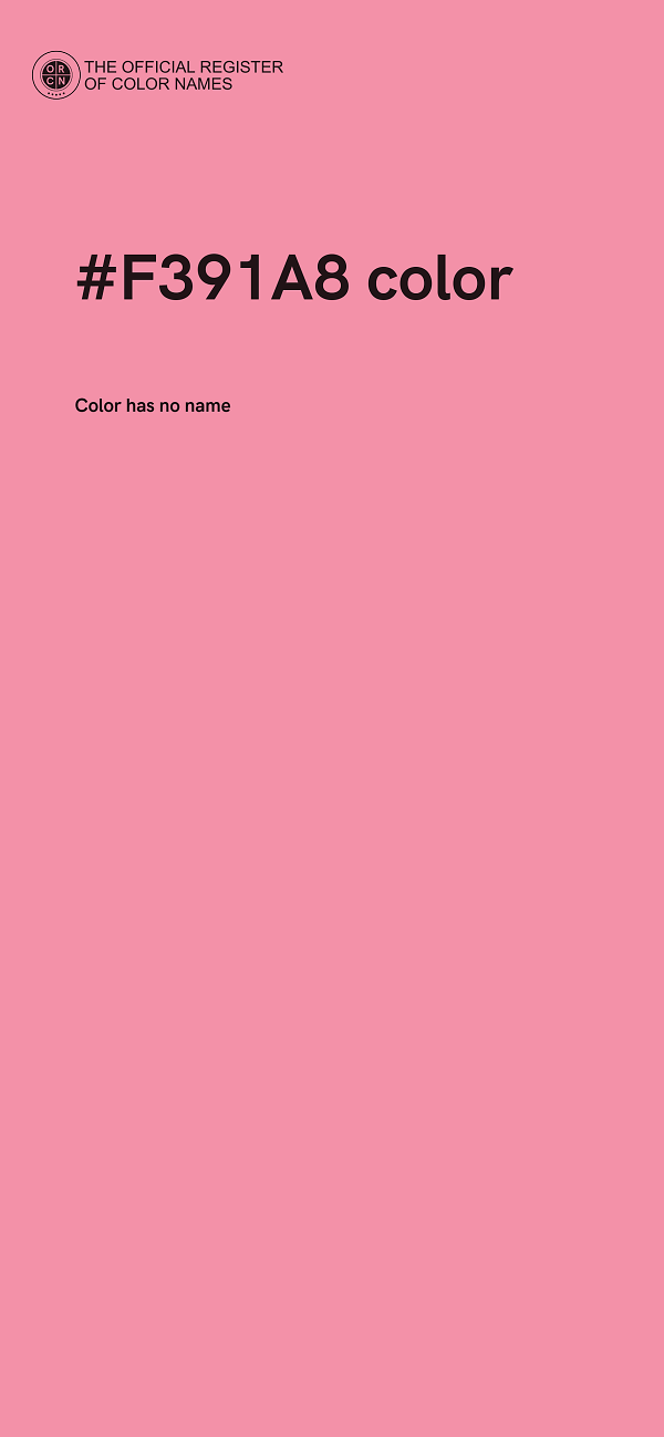 #F391A8 color image