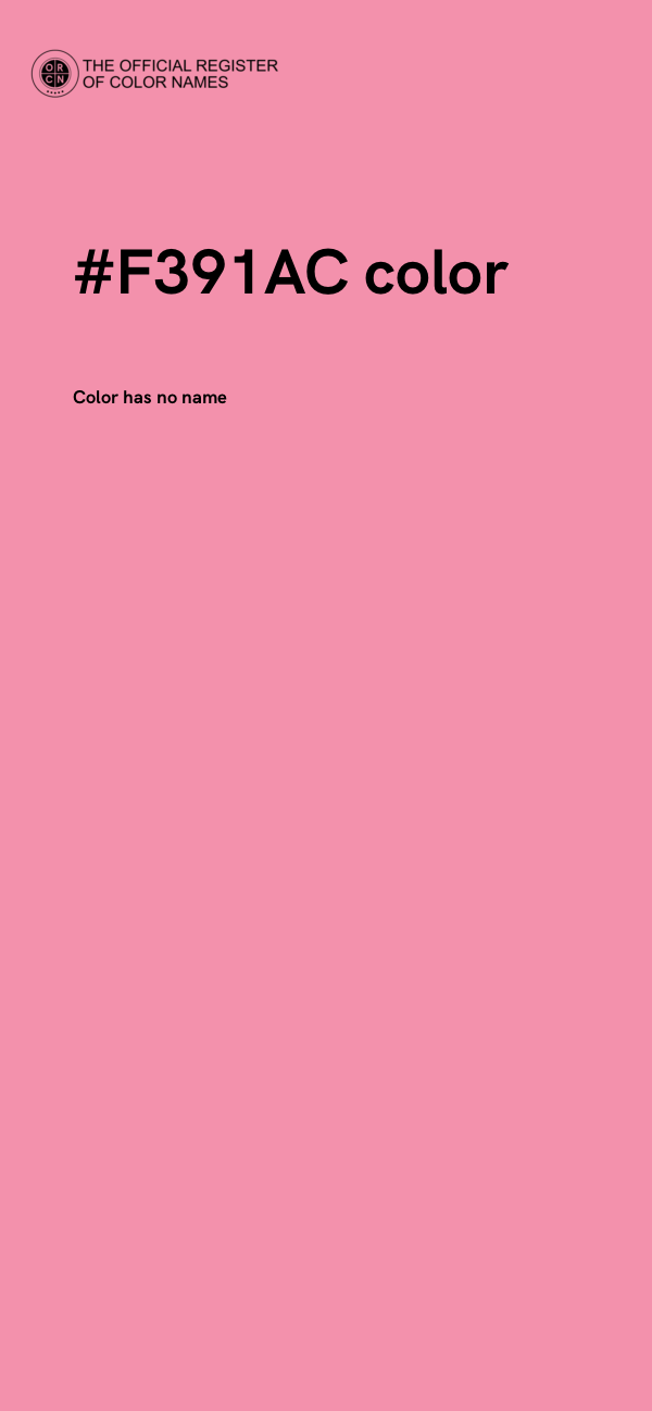 #F391AC color image