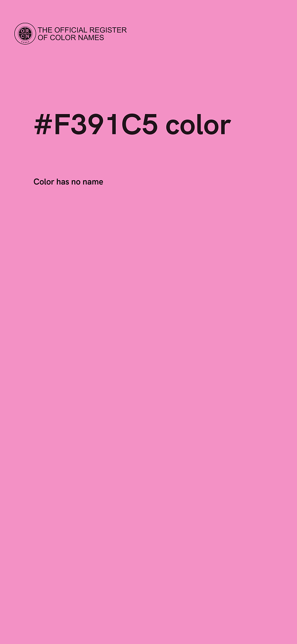 #F391C5 color image