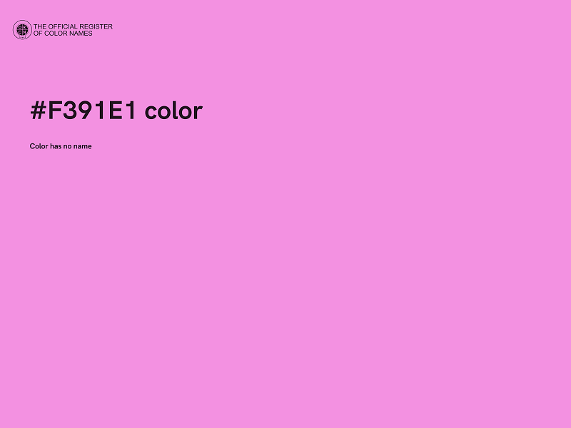 #F391E1 color image