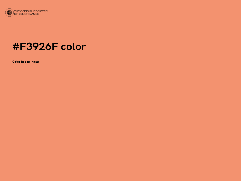 #F3926F color image