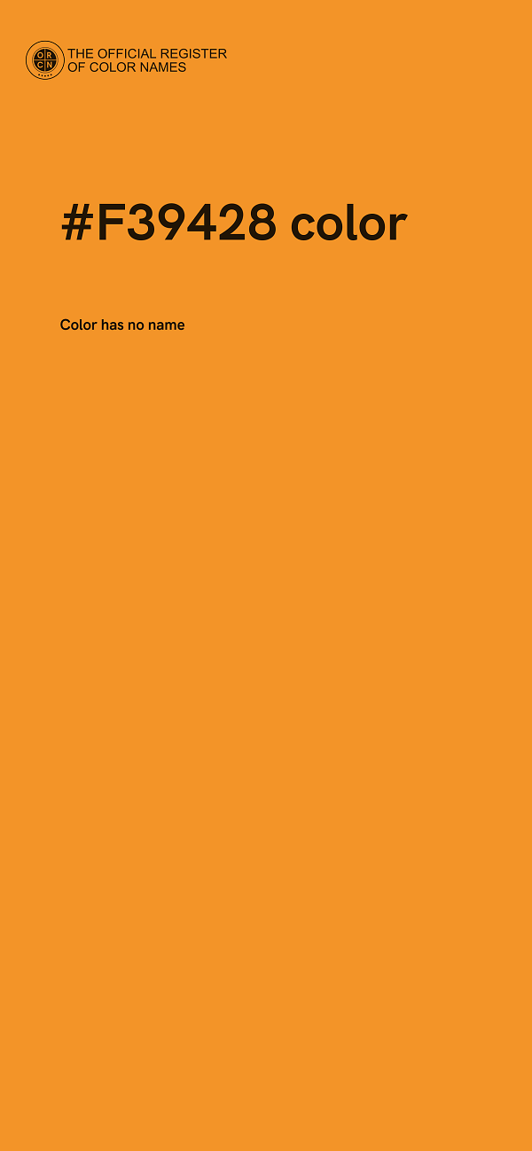 #F39428 color image
