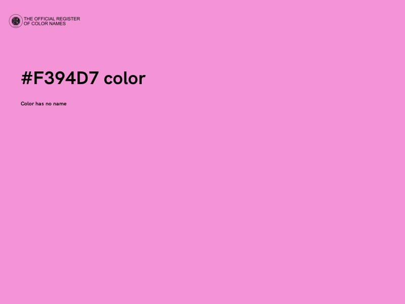 #F394D7 color image