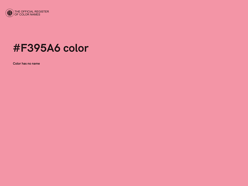 #F395A6 color image