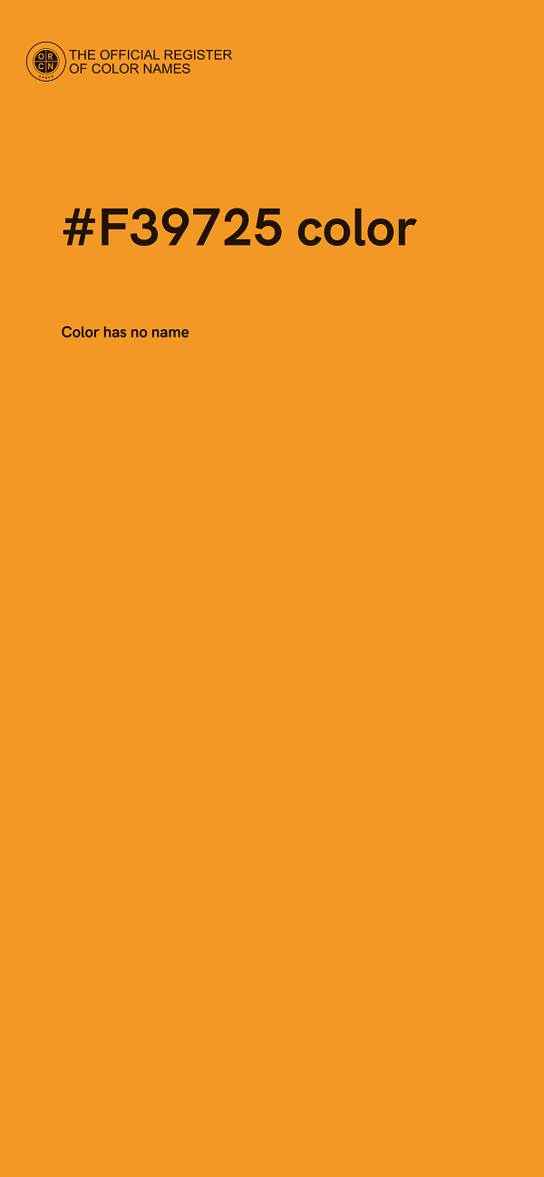 #F39725 color image