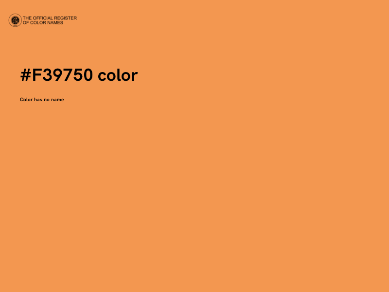 #F39750 color image