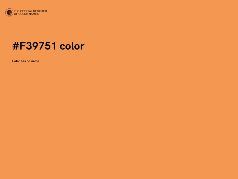 #F39751 color image