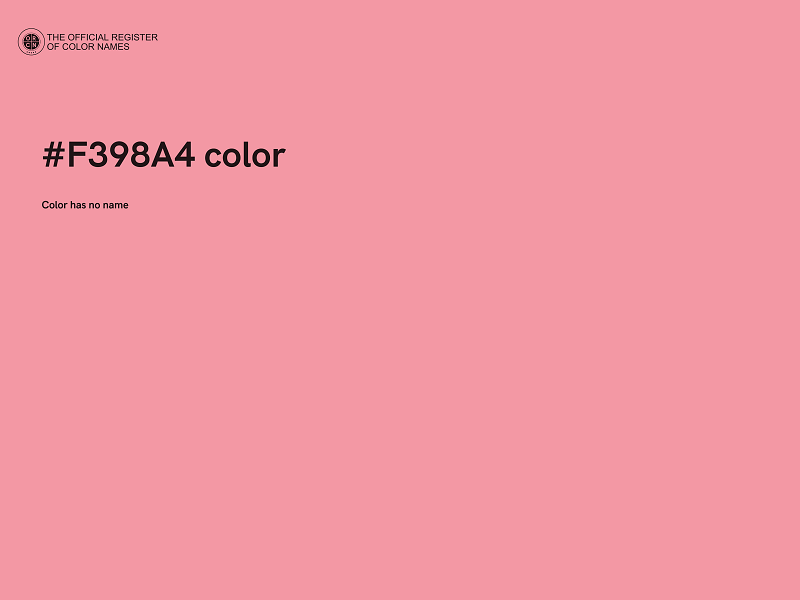 #F398A4 color image