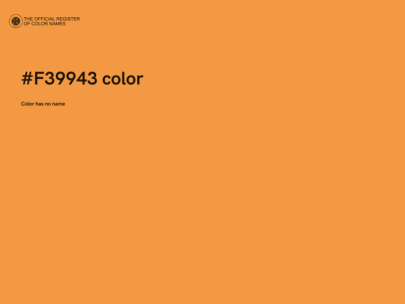 #F39943 color image
