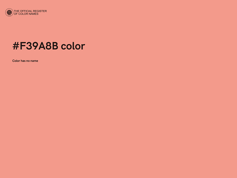 #F39A8B color image