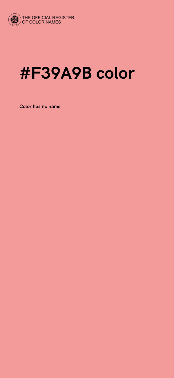 #F39A9B color image