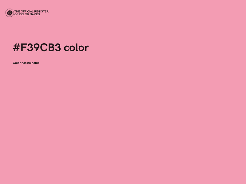 #F39CB3 color image