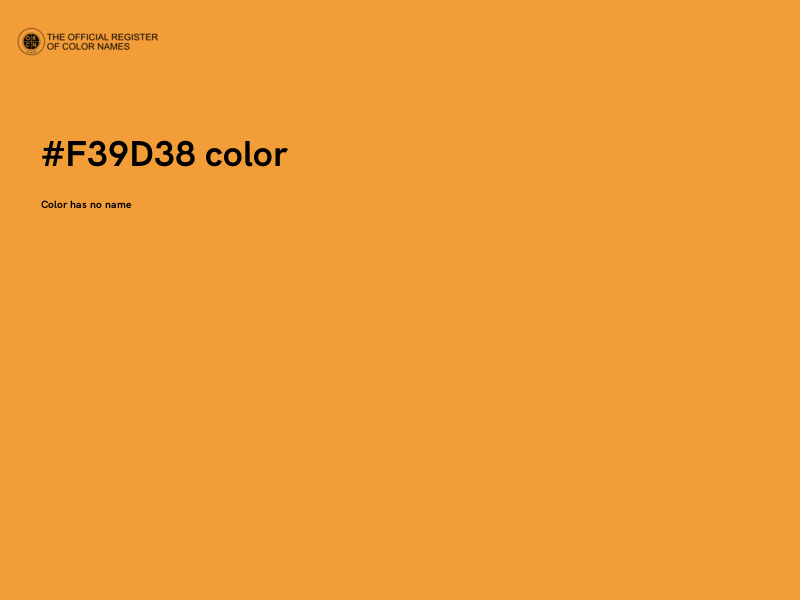 #F39D38 color image