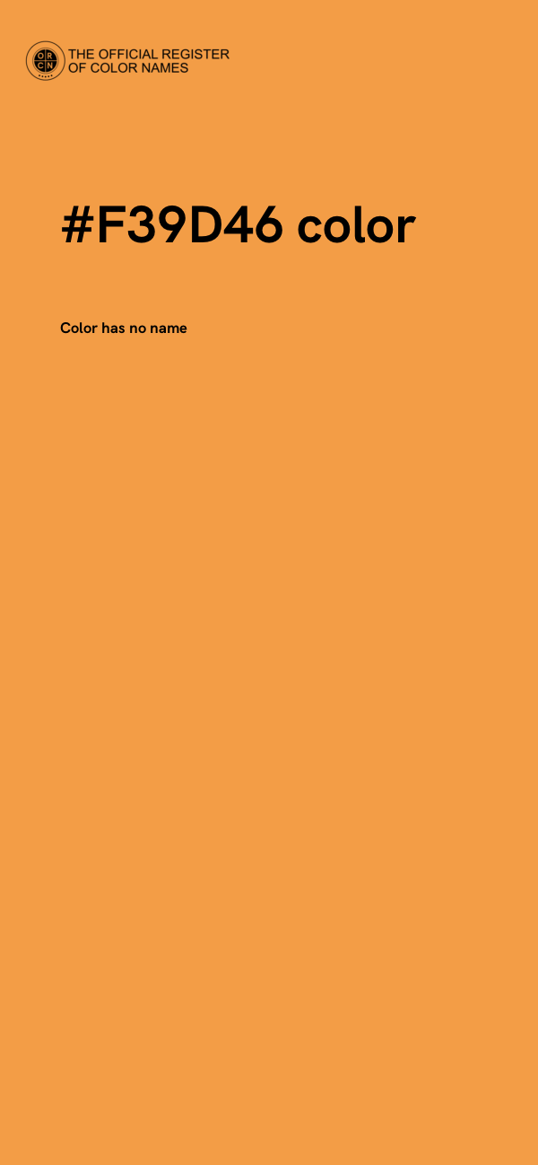 #F39D46 color image