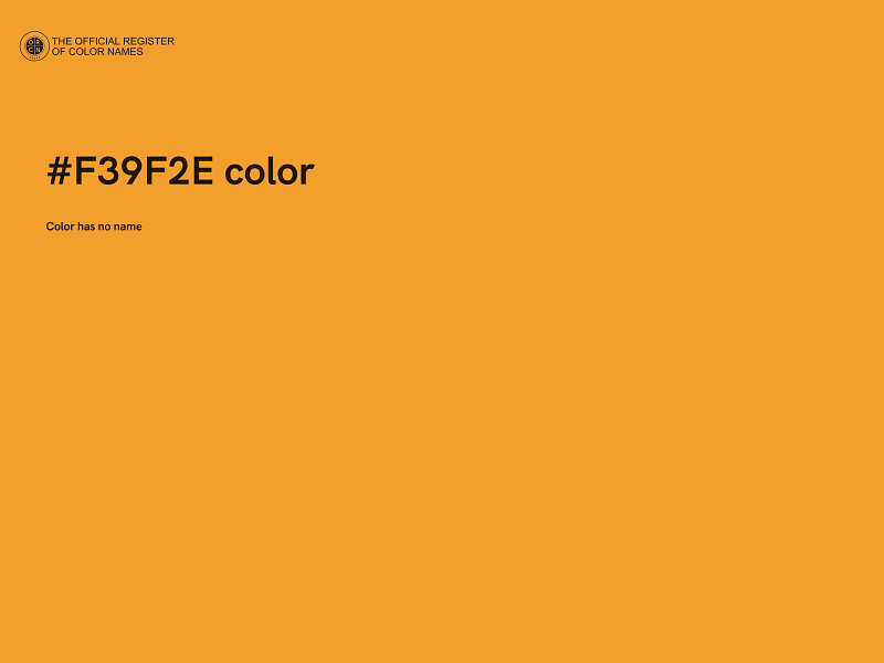 #F39F2E color image