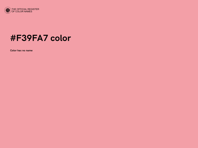 #F39FA7 color image
