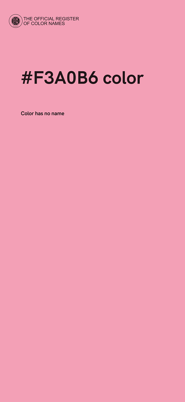 #F3A0B6 color image