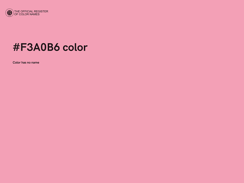 #F3A0B6 color image