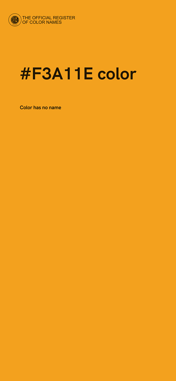 #F3A11E color image