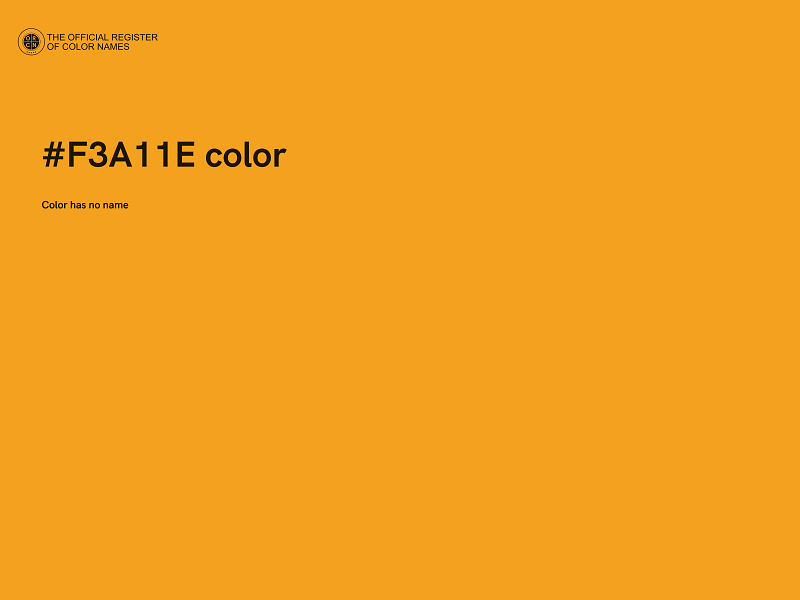 #F3A11E color image