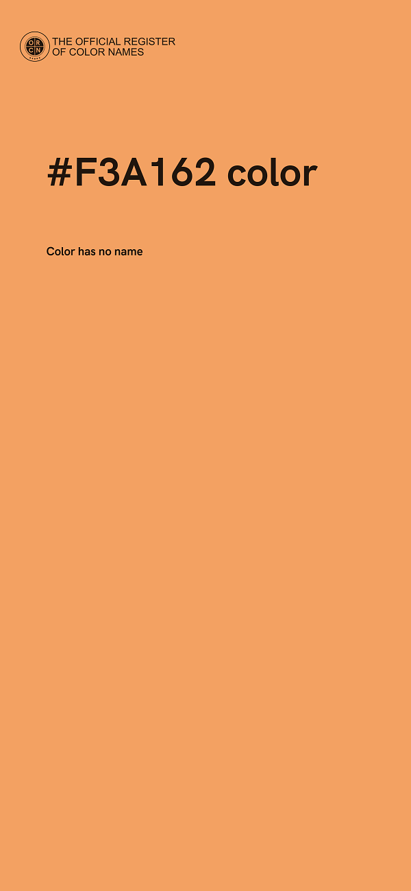 #F3A162 color image