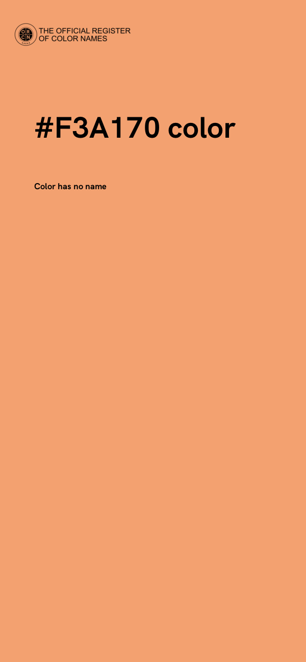 #F3A170 color image