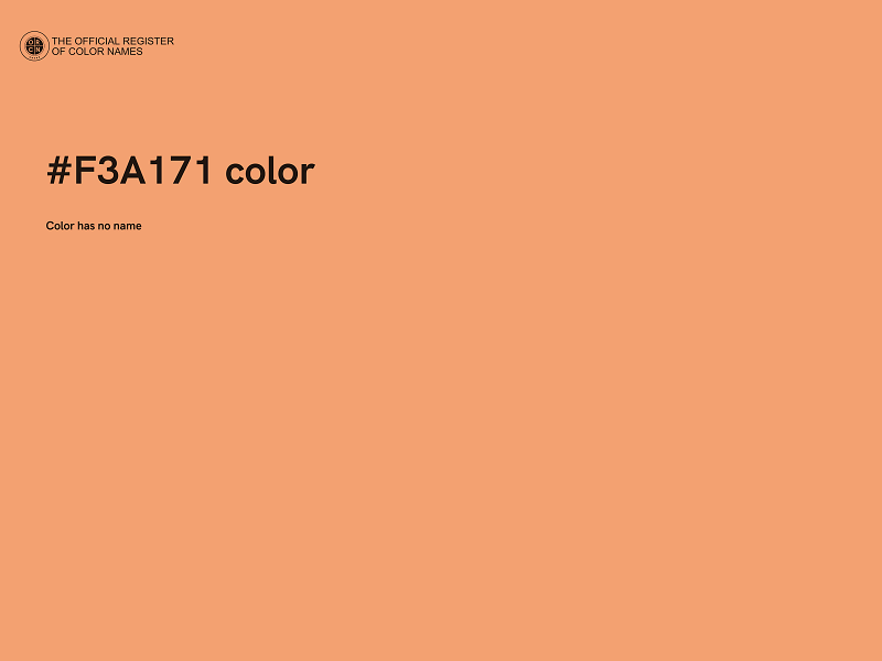 #F3A171 color image