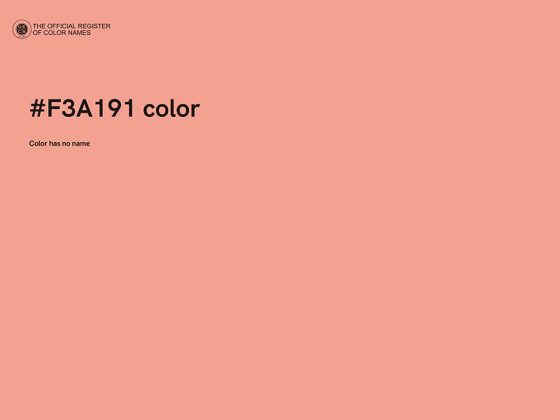 #F3A191 color image