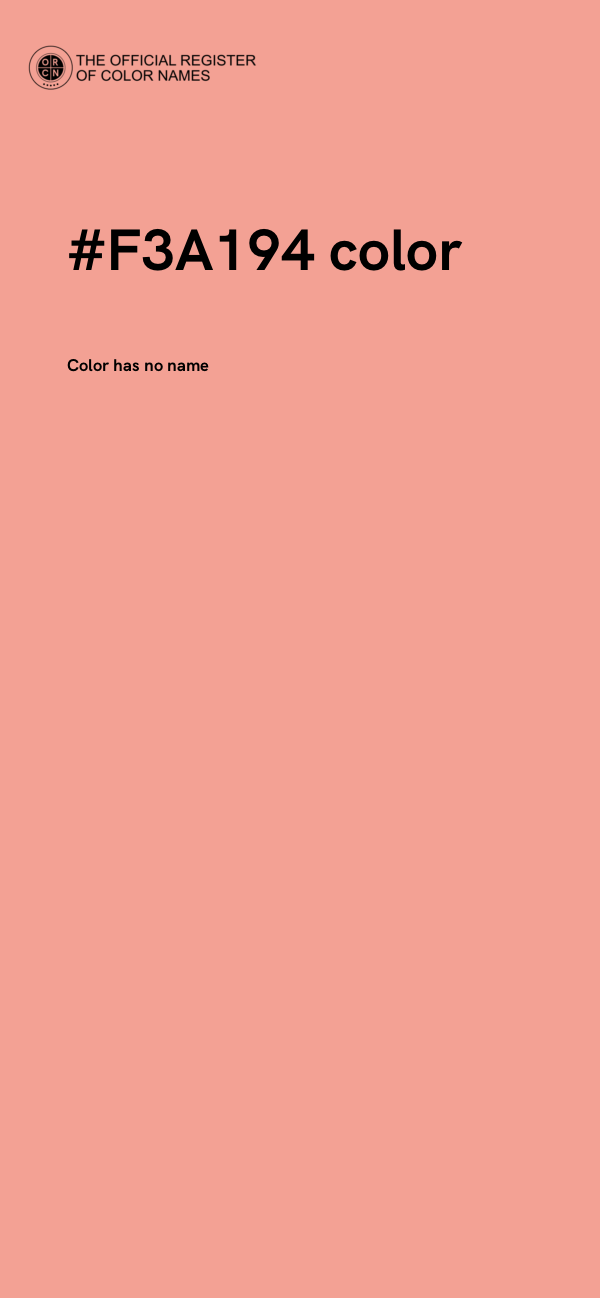 #F3A194 color image