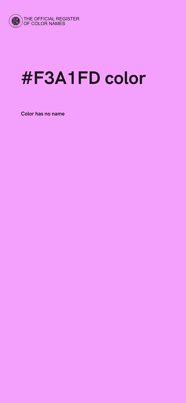 #F3A1FD color image