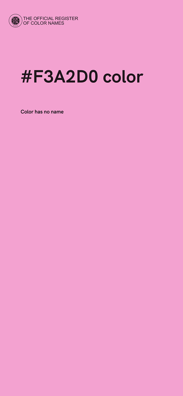 #F3A2D0 color image