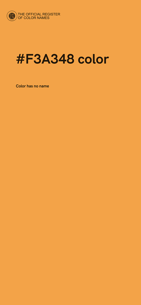 #F3A348 color image