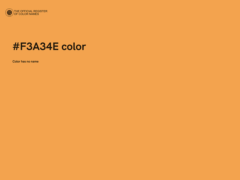 #F3A34E color image