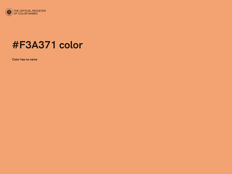 #F3A371 color image
