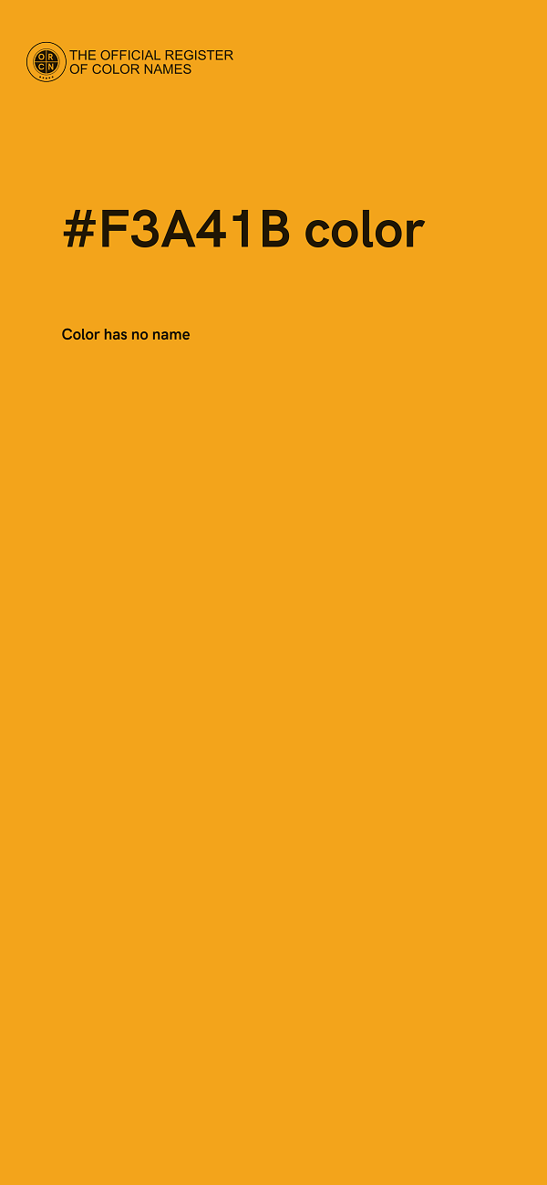 #F3A41B color image