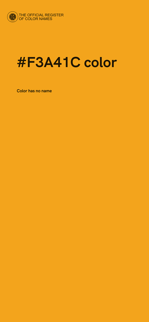 #F3A41C color image