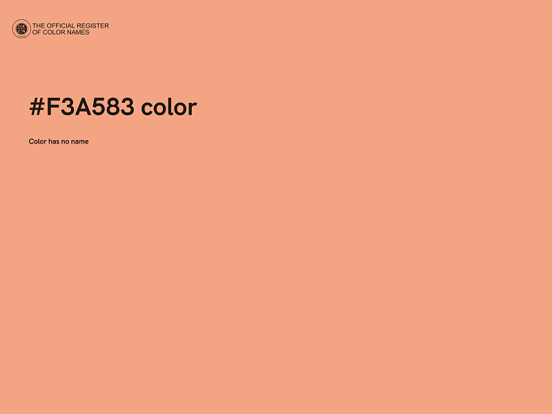#F3A583 color image